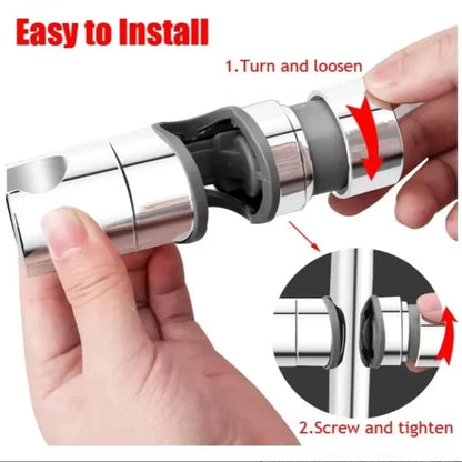 Universal Adjustable Shower Head Holder – Replacement Hand Shower Bracket for Slide Bar Bathroom Accessories