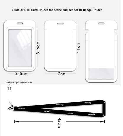 Disney Mickey ID Card Holder Lanyard – Girls Door Card Case, Hanging Rope Badge Holder, Neck Strap for Business Cards, Small Gift
