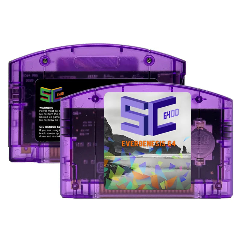 SC64 Open Source N64 Game Cartridge – 800-in-1 N64 Game Card with Free 16GB Card, 64DD Games Supported