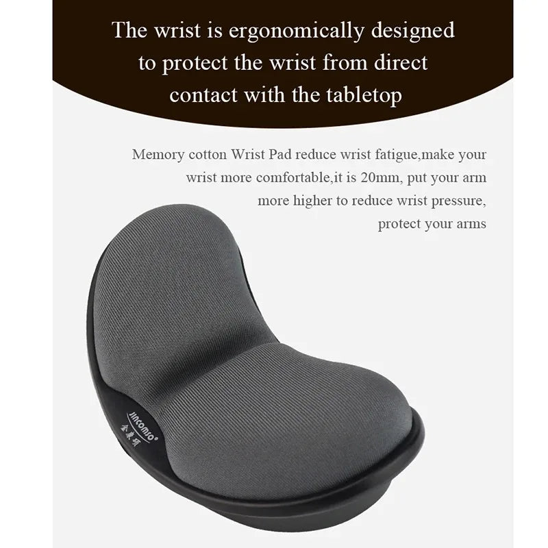 Anti-Skid Memory Foam Mouse Pad with Wrist Rest Mat – Ergonomic Support for Computer, Laptop and Desktop