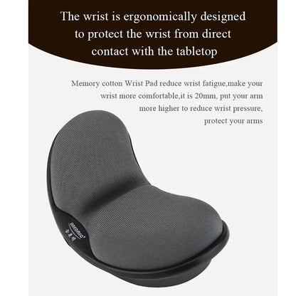 Anti-Skid Memory Foam Mouse Pad with Wrist Rest Mat – Ergonomic Support for Computer, Laptop and Desktop
