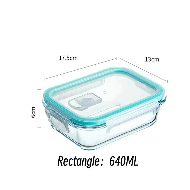Glass Food Storage Containers — Airtight Bento Boxes for Meal Prep, Microwave, Oven, Freezer & Dishwasher, BPA Free