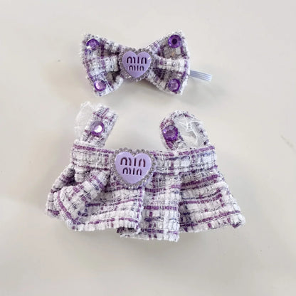 17cm Mini Plush Doll Clothes – Korea Kpop Exo Labubu Idol Suit Outfit Accessories, Doll Clothing Gift (Clothes Only)