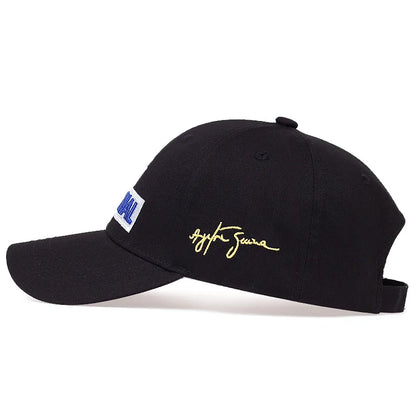 Ayrton Senna Racer Embroidered Cap - Outdoor Sun Protection Baseball Hat