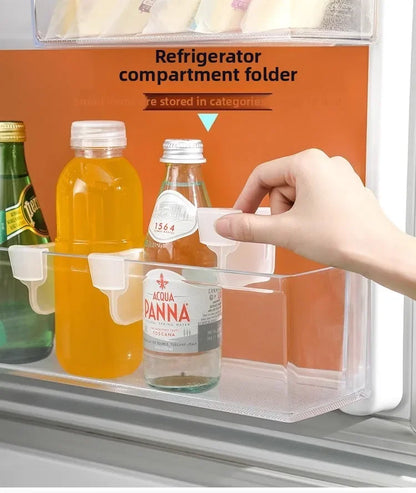 Refrigerator Kitchen Organizer Shelf — Efficient Storage Dividers for Eggs, Bottles & Fridge Items
