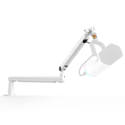 FIFINE Adjustable Low-Profile Desk Microphone Arm Stand – Suspension Boom with Cable Management for K688, Ampligame & AM8-BM88