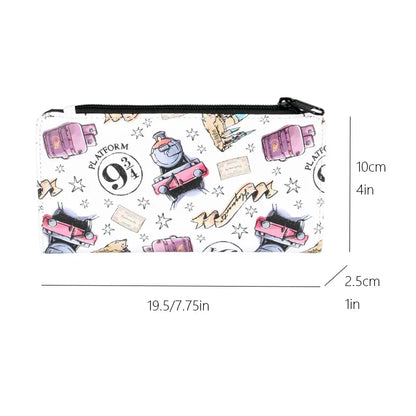 Cute Cartoon Print Long Wallet for Women – PU Leather Coin Purse, Stylish Card Holder & Organizer
