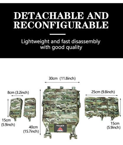 ARTEX Tactical Vest – 1000D Nylon, Quick Release, 6094K with Triple Magazine Pouch for Hunting & Airsoft Combat