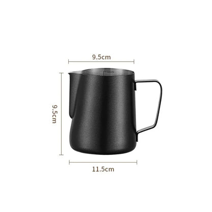 350/600ML Stainless Steel Coffee Milk Frothing Pitcher – Precise Scale Latte Jug for Barista & Professional Cafe Use