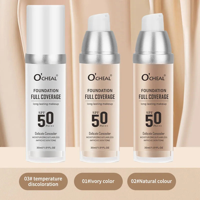 Color Changing Liquid Foundation – Concealer, Face Primer, Long-Lasting Moisturizing BB Cream Base Makeup for Women