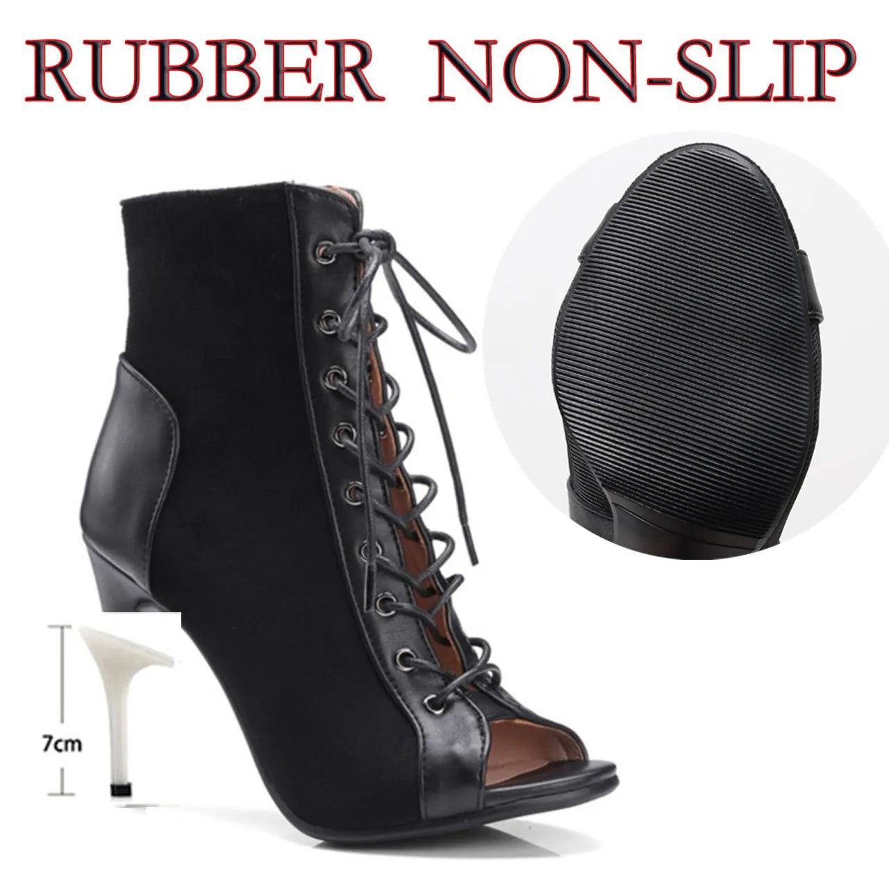 Women’s Latin Dance Stiletto Heels - Sexy High Heel Ballroom Party Dance Shoes
