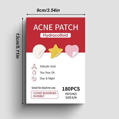 360PCS Colorful Invisible Pimple Removal Hydrocolloid Patches – Anti-Acne Spot Concealer Beauty Repair Stickers