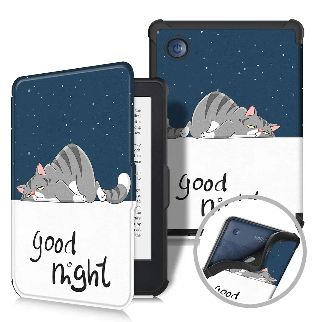 Kobo Clara BW/Clara Colour 2024 Case - 6 Inch Auto Wake Sleep PU Leather Cover, Soft Magnetic Ereader Hoesje N365 N367 Funda