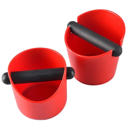 Shock-Absorbent Coffee Knock Box – Anti-Slip Espresso Grind Dump Bin for Barista Coffee Waste