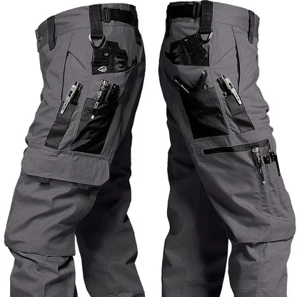 Men's Tactical Waterproof Cargo Pants – Durable Multi-Pocket Combat Trousers for Outdoor Work & Adventure
