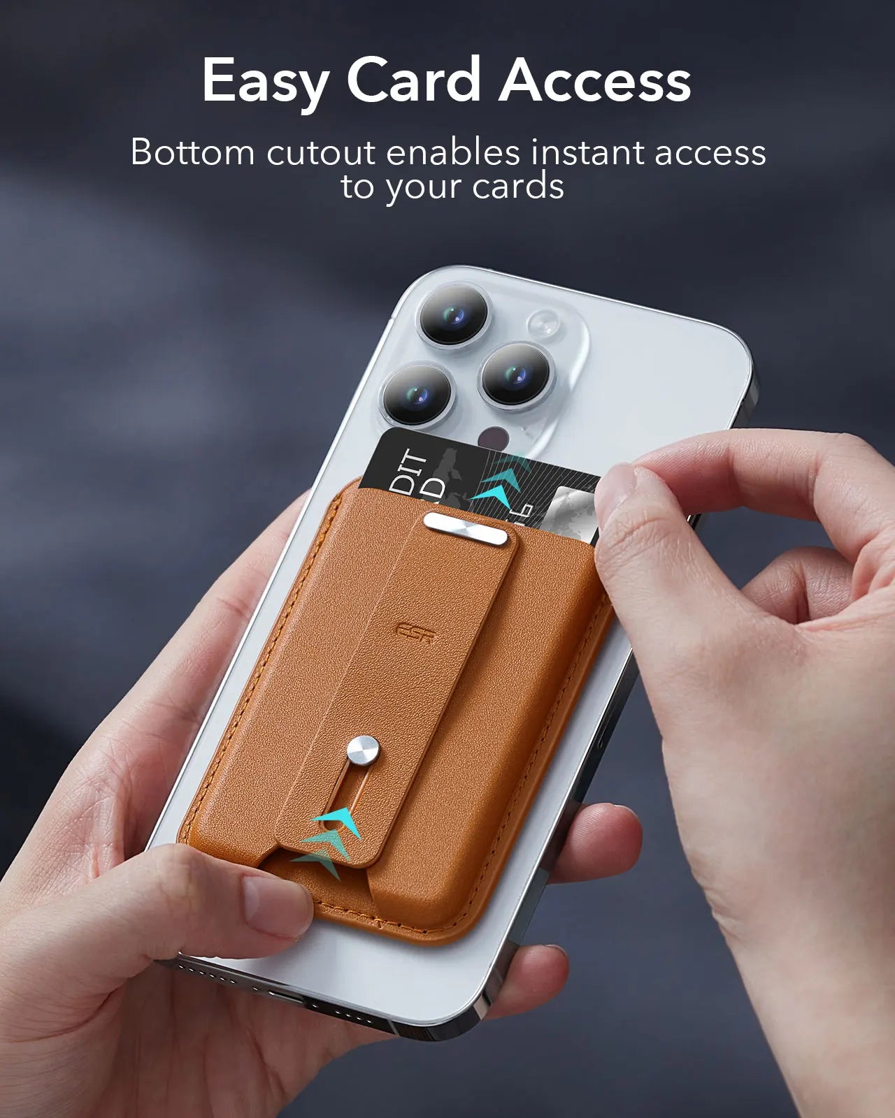ESR MagSafe Wallet with Find My — Strong Magnetic 5-Card Holder for iPhone 16/15/14/13/12 Series