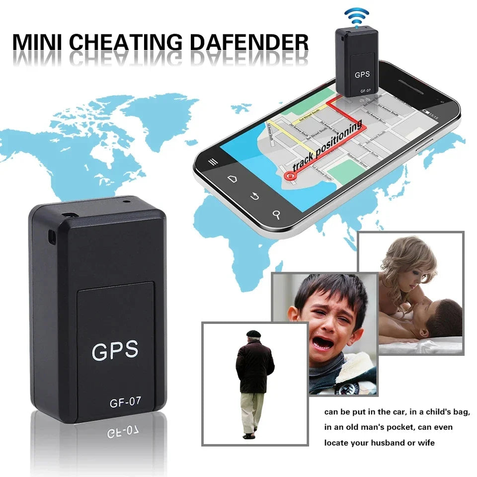 GF07 Magnetic Mini GPS Car Tracker – Real-Time Vehicle & Pet Locator Tracking Device