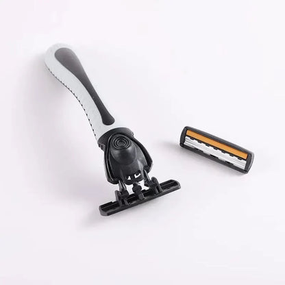 Men’s 3-Layer Reusable Safety Razor – Brand New Design with Imported Blades & Multi-Tool Replaceable Head