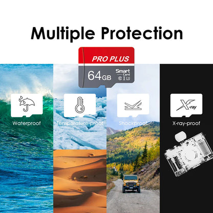 Original High-Speed Memory Card – 4GB to 256GB SD/TF Flash Card for Smartphone & Surveillance Camera