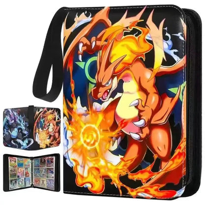 2025 Pokémon Card Album – 400pcs & 900pcs PU Zipper Collection Book for Cards, Photo Storage, Kids’ Toys & Gifts