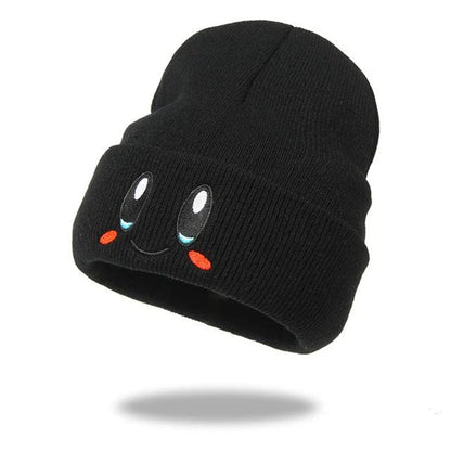 Cute Eye Embroidery Beanie – Trendy Candy Color Knit Hat for Women & Men, Casual Winter Couple Beanies