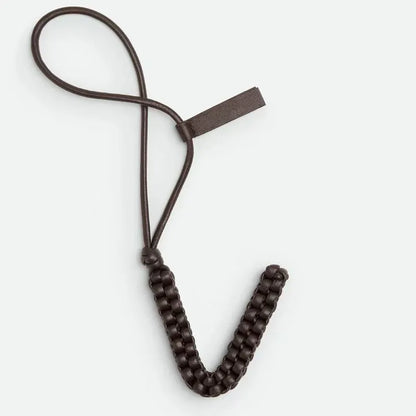 Woven Leather Letter Bag Charm – Luxury Handwoven Pendant Ornament for Women’s Handbags, Fashionable Bag Decoration Accessory