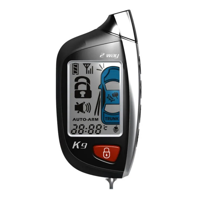 SPY Two-Way LCD Car Alarm System – Remote Security with Engine Start & Keyless Entry Car Protection System