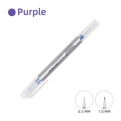 Disposable Skin Marker Pen with Ruler — Sterilized Eyelash Extension & Tattoo Piercing Scribe Tool