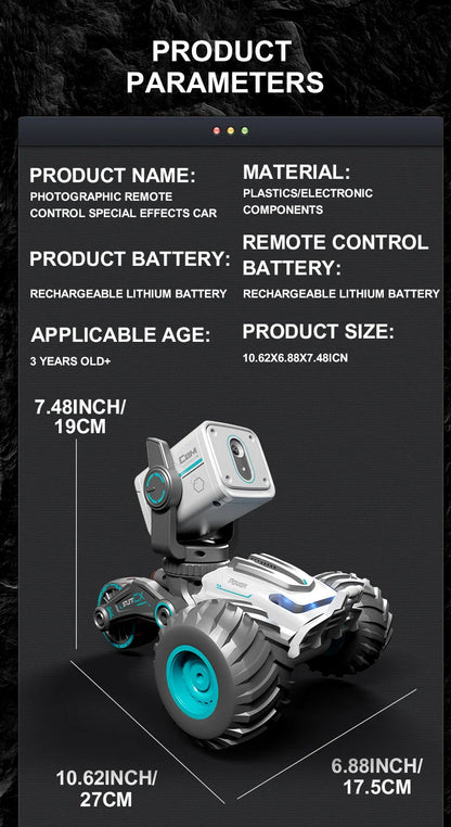 DWI RC Drift Car with FPV Screen – Wireless Camera RC Car for Photos, Videos, and Remote Communication