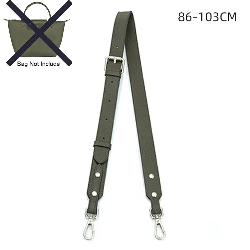 Leather Shoulder Strap for Longchamp Terra Bag - No-Punch Replacement Handle Strap Accessory