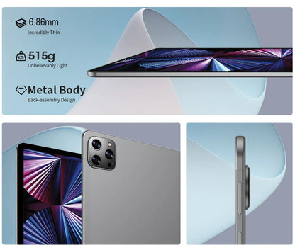 10.1" Android 13 Tablet – Octa-Core, Dual SIM 3G Call, Dual Cameras, 4GB RAM 64GB ROM, WiFi, Google Play