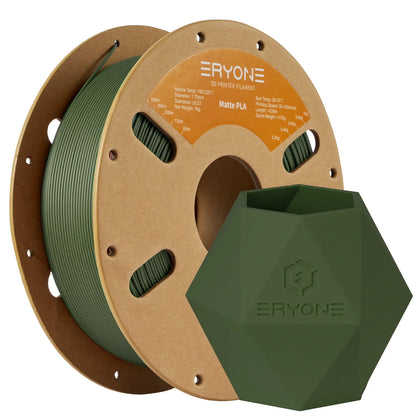 ERYONE Matte PLA Filament 1.75mm – 1KG High-Quality Spool for 3D Printing, Fast Shipping