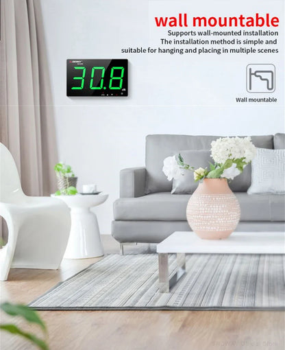 SNDWAY SW-525 Sound Level Meter — Wall-Mounted Digital Noise & Decibel Detector 30-130dB Professional dB Meter