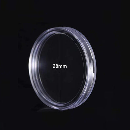 10/25pc Transparent Plastic Coin Capsules – 21-45mm Coin Storage and Collecting Case Holder