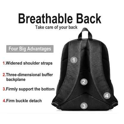 Kids Roblox 3-in-1 Backpack Set — School Bookbag, Shoulder Bag & Pencil Case Waterproof Travel Bag for Teens