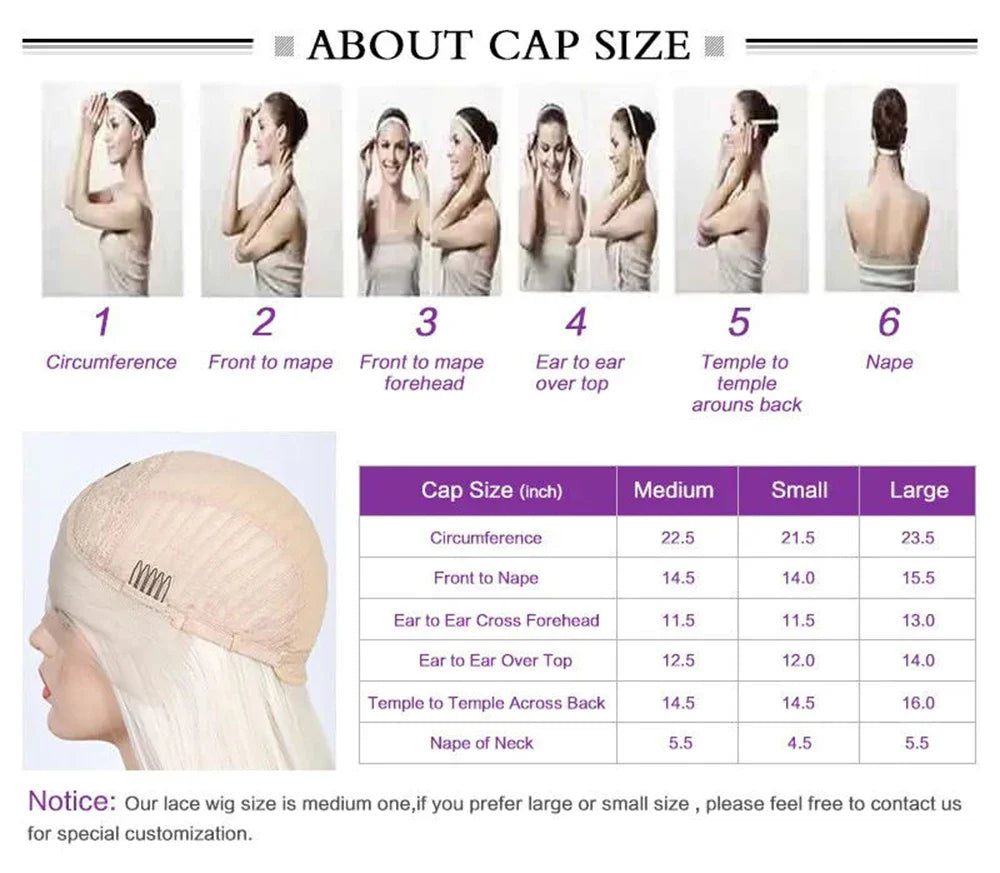 Platinum Blonde Wave Lace Front Wig – Long Synthetic Wigs for Women, Natural Loose Curl Cosplay in White, Black & Pink