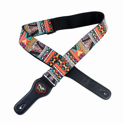 High-Quality Cotton Guitar Strap – Adjustable Length, 6.2cm Wide for Acoustic Guitar & Electric Bass