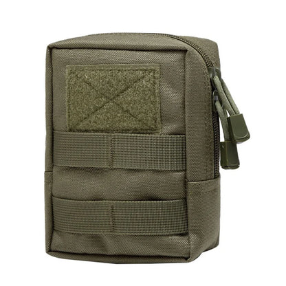Outdoor Tactical 600D Waist Bag - Multitool MOLLE Pouch, Tool Zipper Waist Pack, Durable Belt Pouch for Hunting Accessories