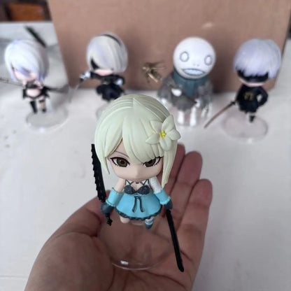 5PCS Game NieR: YoRHa Action Figures — Cute 2B & A2 Collectible Toy Set