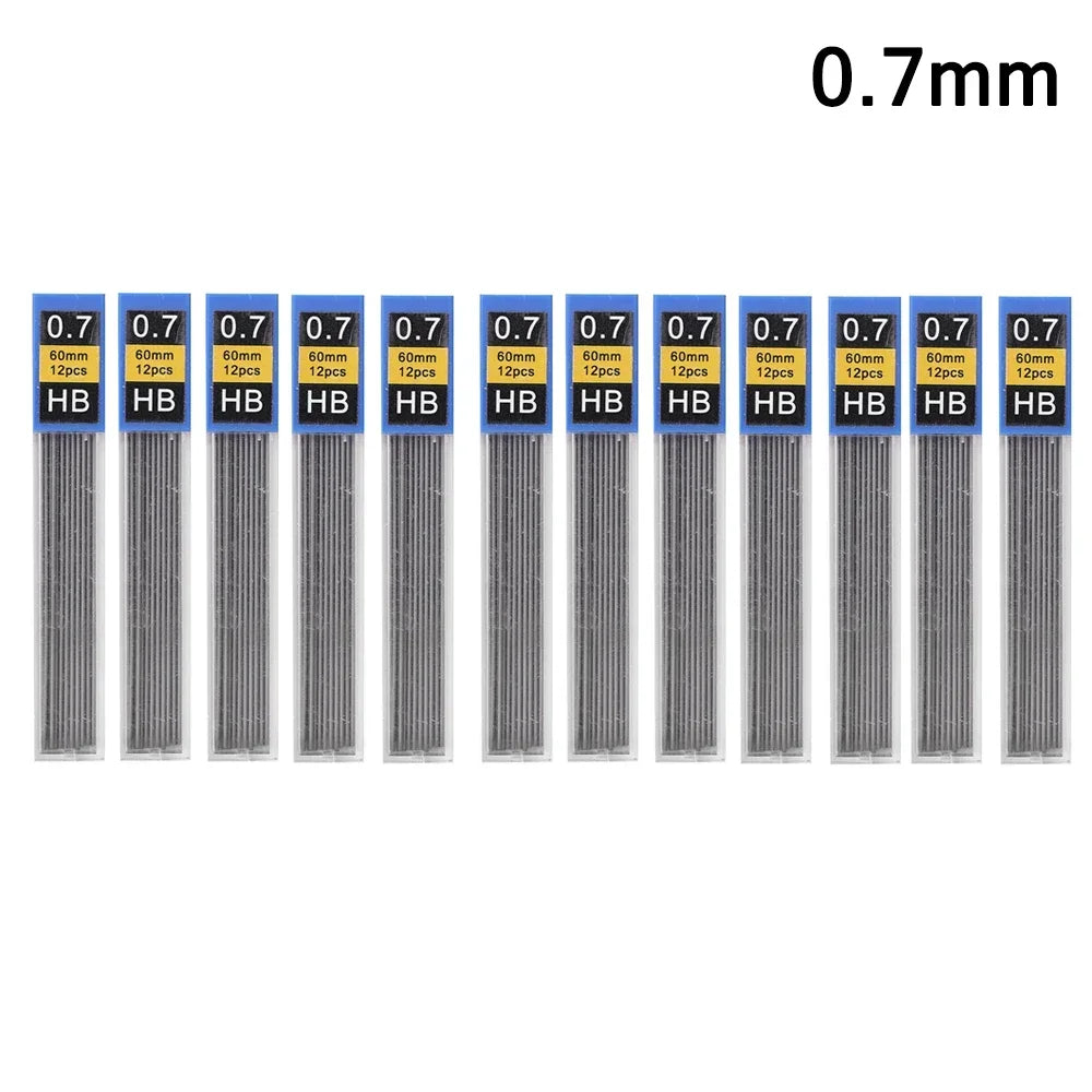 Mechanical Pencil Lead Refill Set 0.3–2.0mm HB – Multi-Size Press Automatic Pencil Leads for Drawing, Painting & Student Stationery