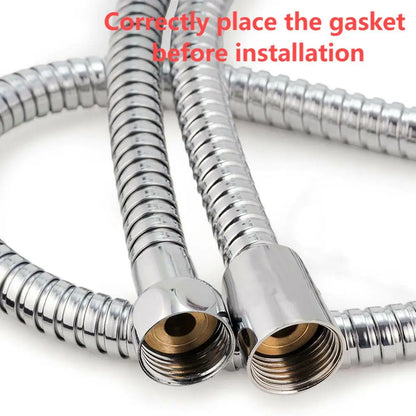 Flexible Stainless Steel Shower Hose – 1-3m Bathroom Plumbing Pipe for Shower Head, Bath Accessories