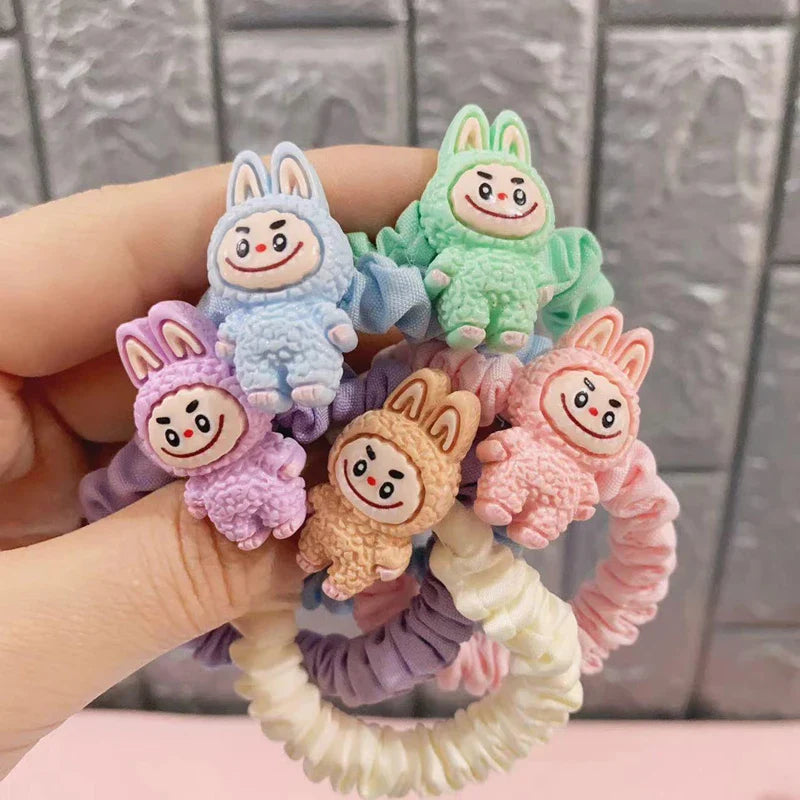 Cute Anime Hair Ropes – Elastic Hair Ties for Women and Girls