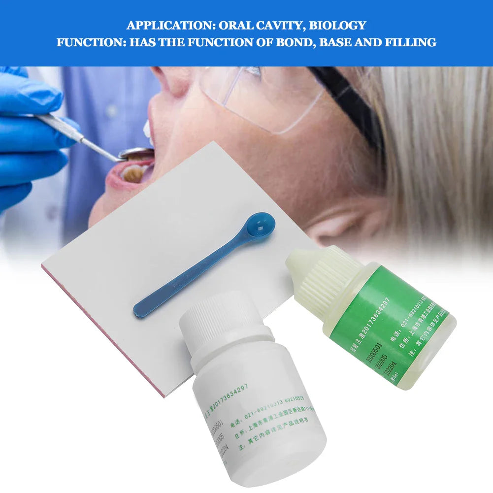 Zinc Polycarboxylate Cement Kit – 15ml Liquid & 30g Powder Dental Cement for Professional Use