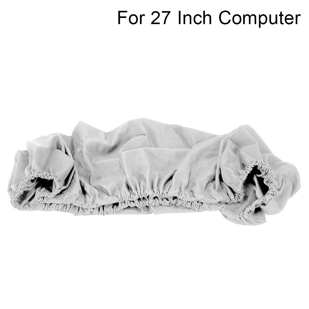 Computer Dust Cover — Flexible Polyester 27-Inch Monitor Protector, Dust-Proof Cover for iMac, MacBook Pro, Air
