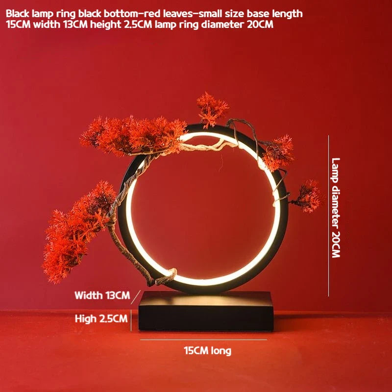 LED Light Ring Ornament – Photography Ambient Light Display Stand, Creative Desktop Home Decoration