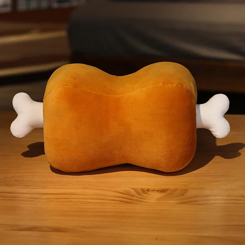 New Dual-Use Meat & Bone Plush Pillow – Soft Handwarmer Stuffed Pillow, High-Quality Home Decor
