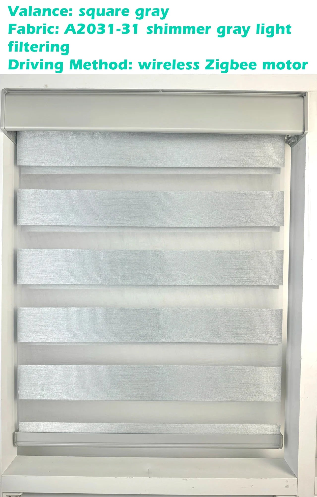 Decopedia Custom Made Zebra Blinds – Motorized Roller Blackout Day & Night Window Blinds for Sliding Doors