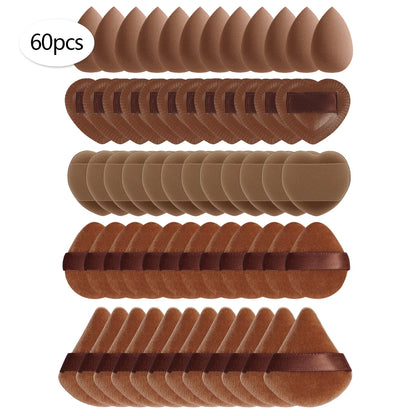 15/30/60 Mini Makeup Sponges – Beauty Powder Puff for Concealer, Liquid Foundation & Face Cosmetics