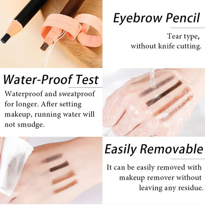 Waterproof Eyebrow Pencil – Long-Lasting Brow Enhancer for Professional Makeup, Brow Lift & Feathered Eyebrows