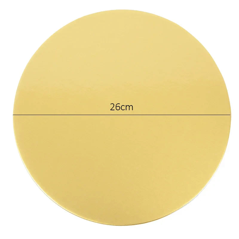Round Cake Board Set (10/16/22/26cm) – Disposable Paper Bases for Cupcakes & Desserts